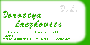 dorottya laczkovits business card